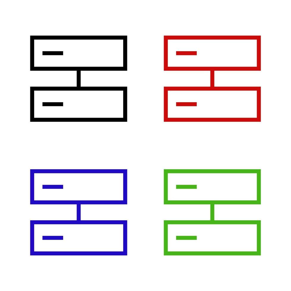 serveur illustré sur fond blanc vecteur