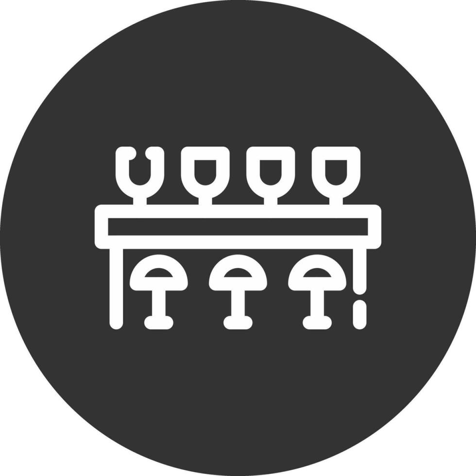 conception d'icône créative de comptoir de bar vecteur