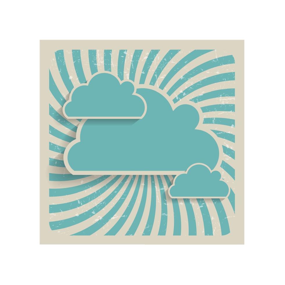 illustration vectorielle de fond abstrait nuage vecteur