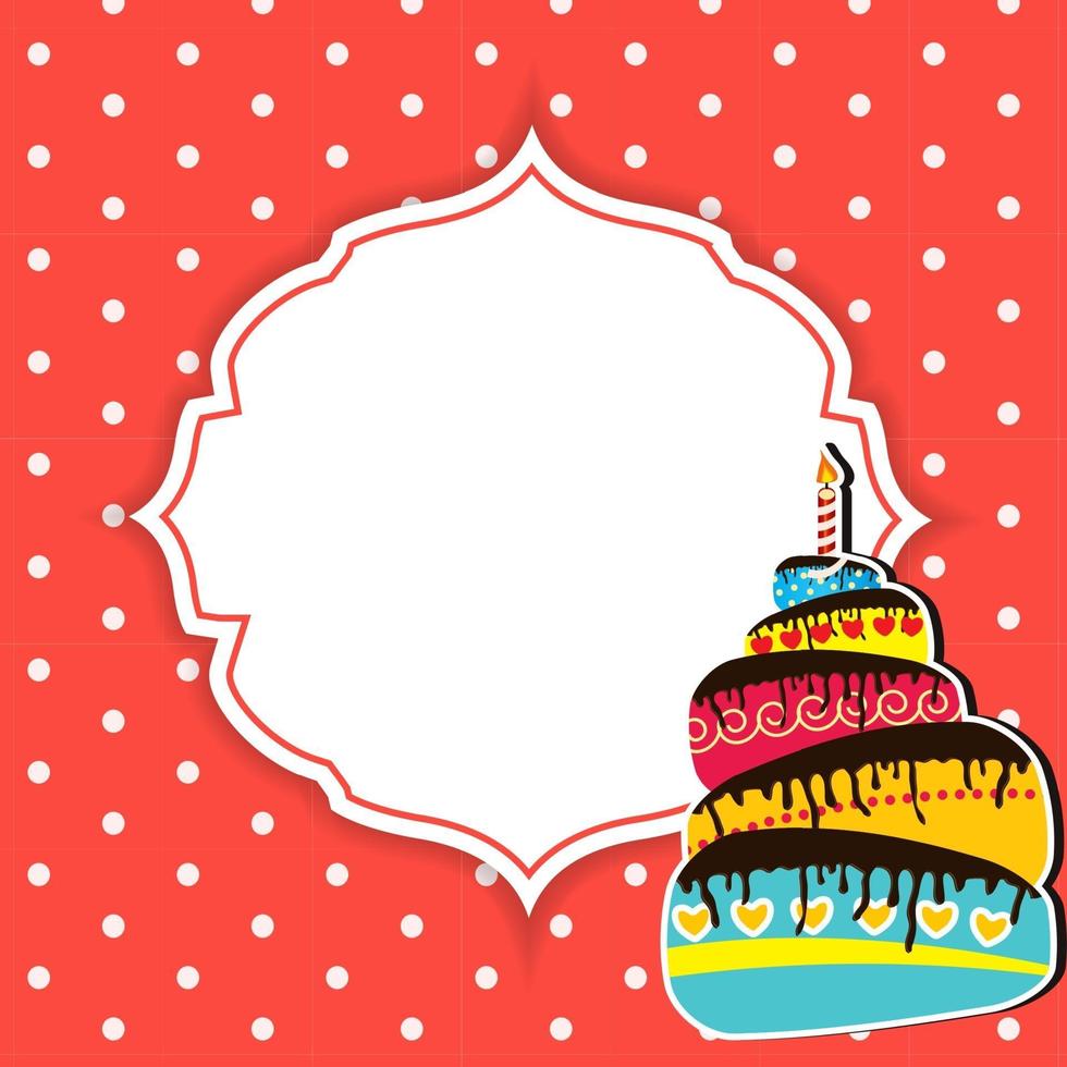 illustration vectorielle de joyeux anniversaire carte vecteur