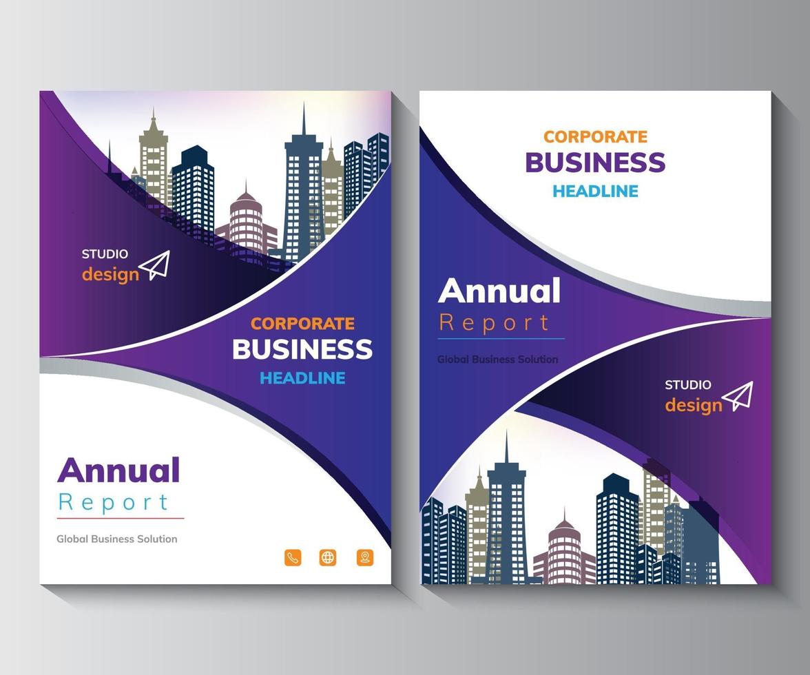 modèle de conception de rapport annuel, brochure, affiche, dépliant d'entreprise vecteur