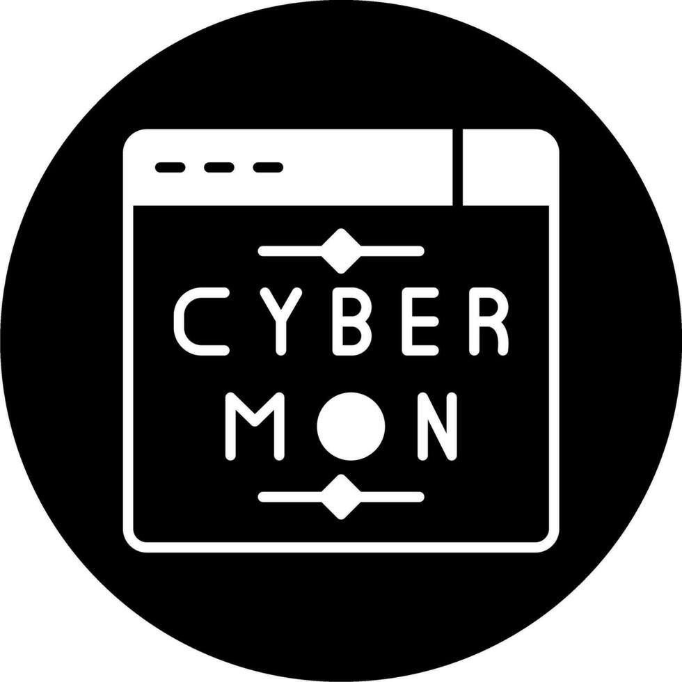 cyber Lundi vecteur icône