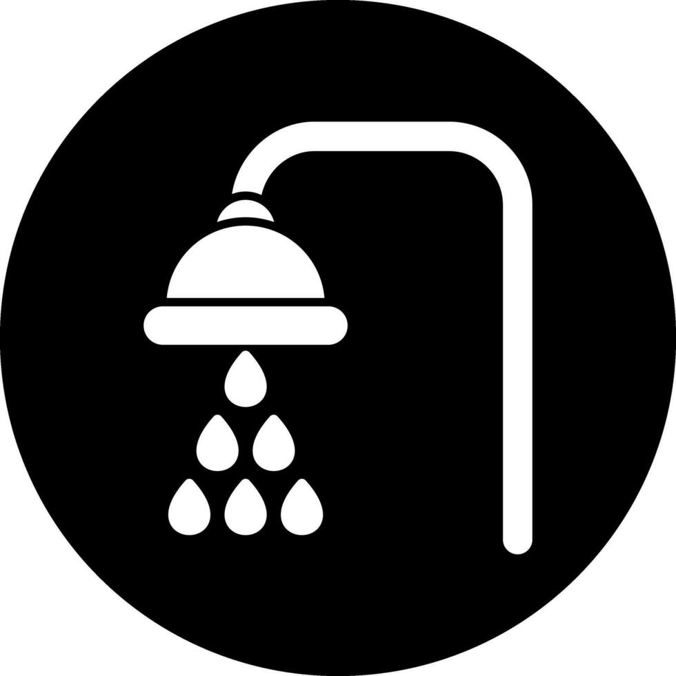 icône de vecteur de douche