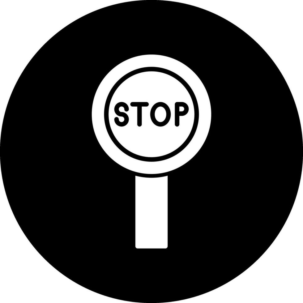 icône de vecteur de panneau d'arrêt