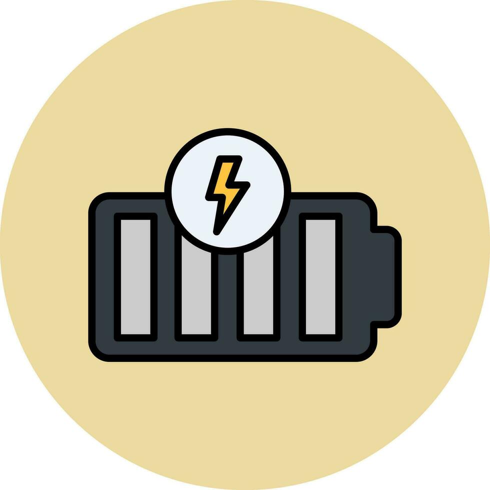 icône de vecteur de batterie pleine