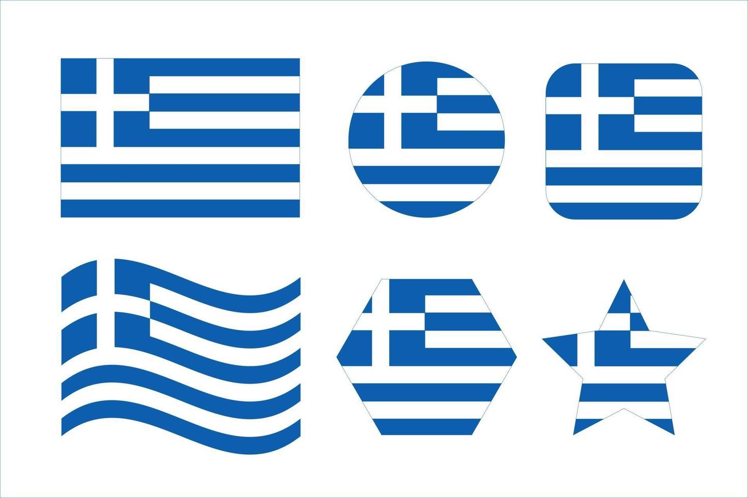 illustration simple du drapeau de la grèce pour le jour de l'indépendance ou les élections vecteur