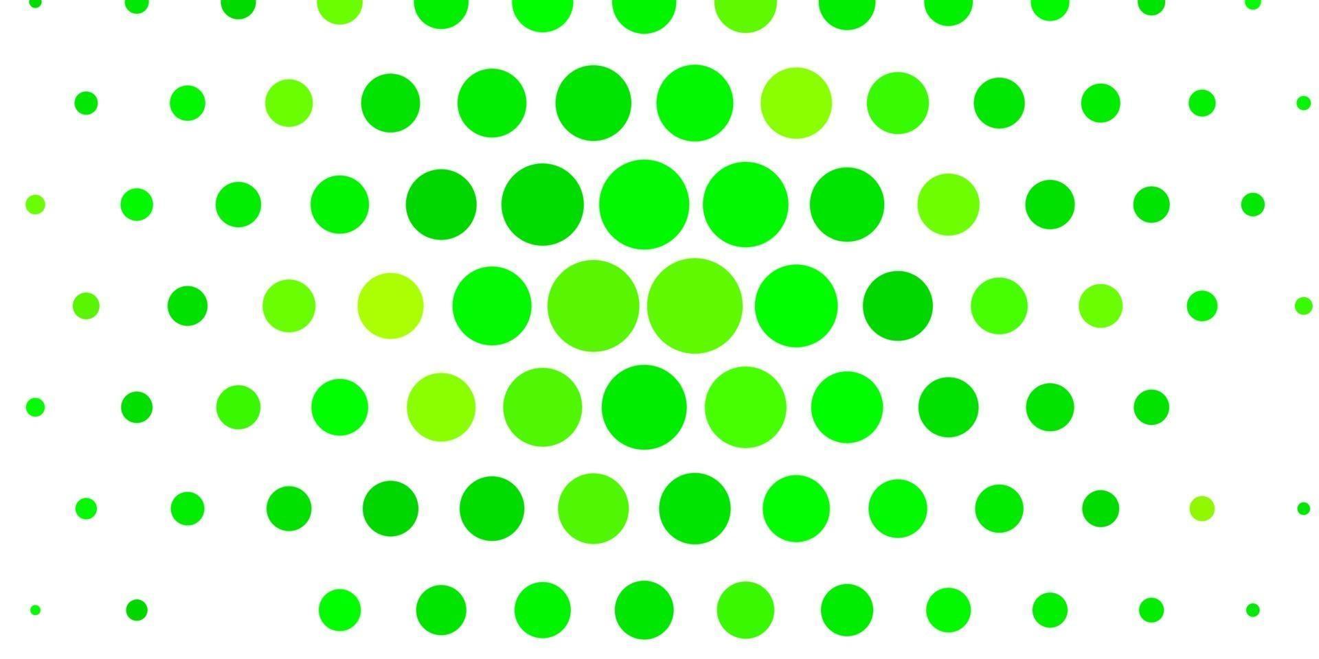 modèle vectoriel vert clair avec des cercles.