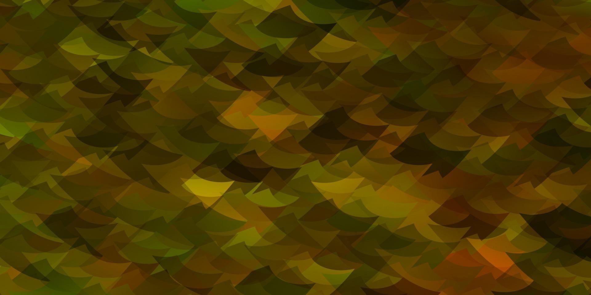 modèle vectoriel vert foncé, jaune avec un style polygonal.