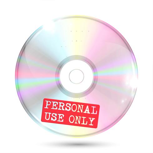 CD / DVD sur fond blanc, illustration vectorielle vecteur