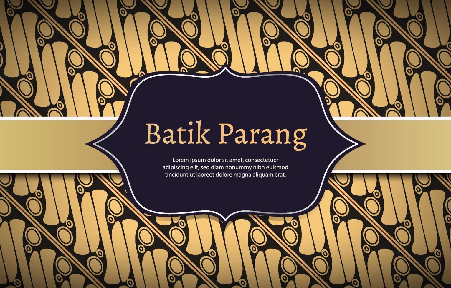 vecteur de fond batik parang