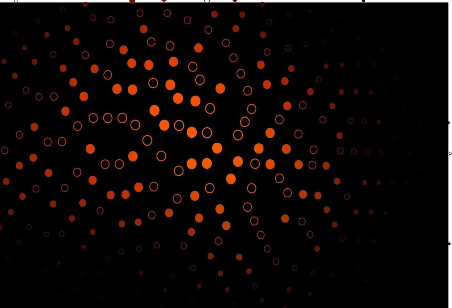 modèle vectoriel orange foncé avec des cercles.