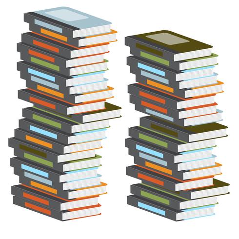 Livres colorés, vector