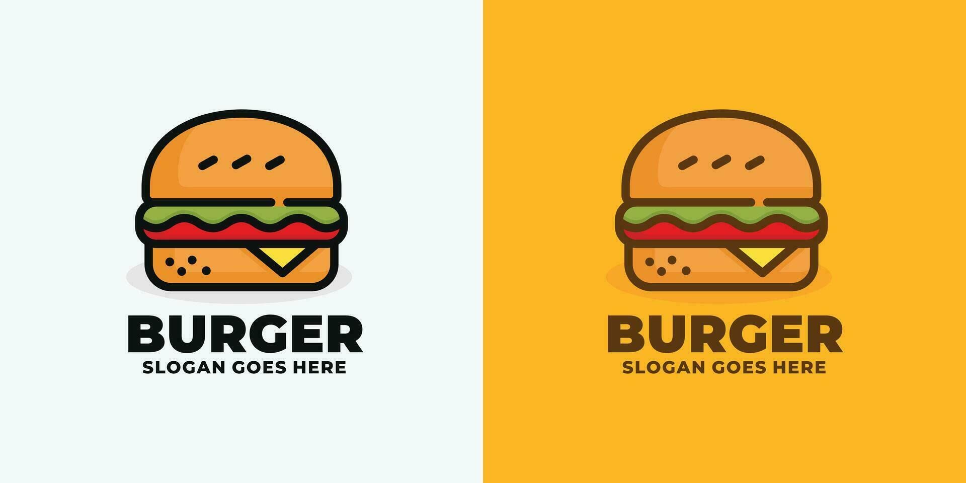 Burger logo conception vecteur illustration