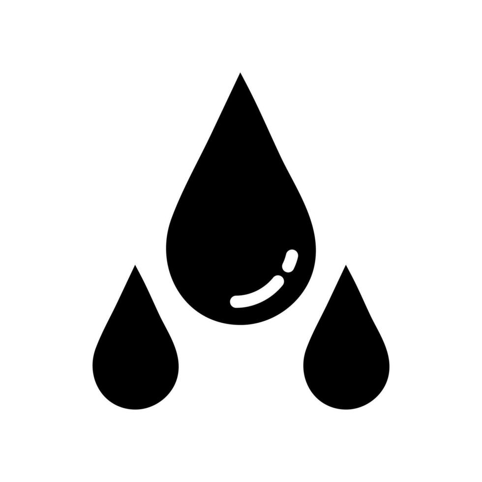l'eau remplir icône symbole vecteur. noir glyphe l'eau icône vecteur