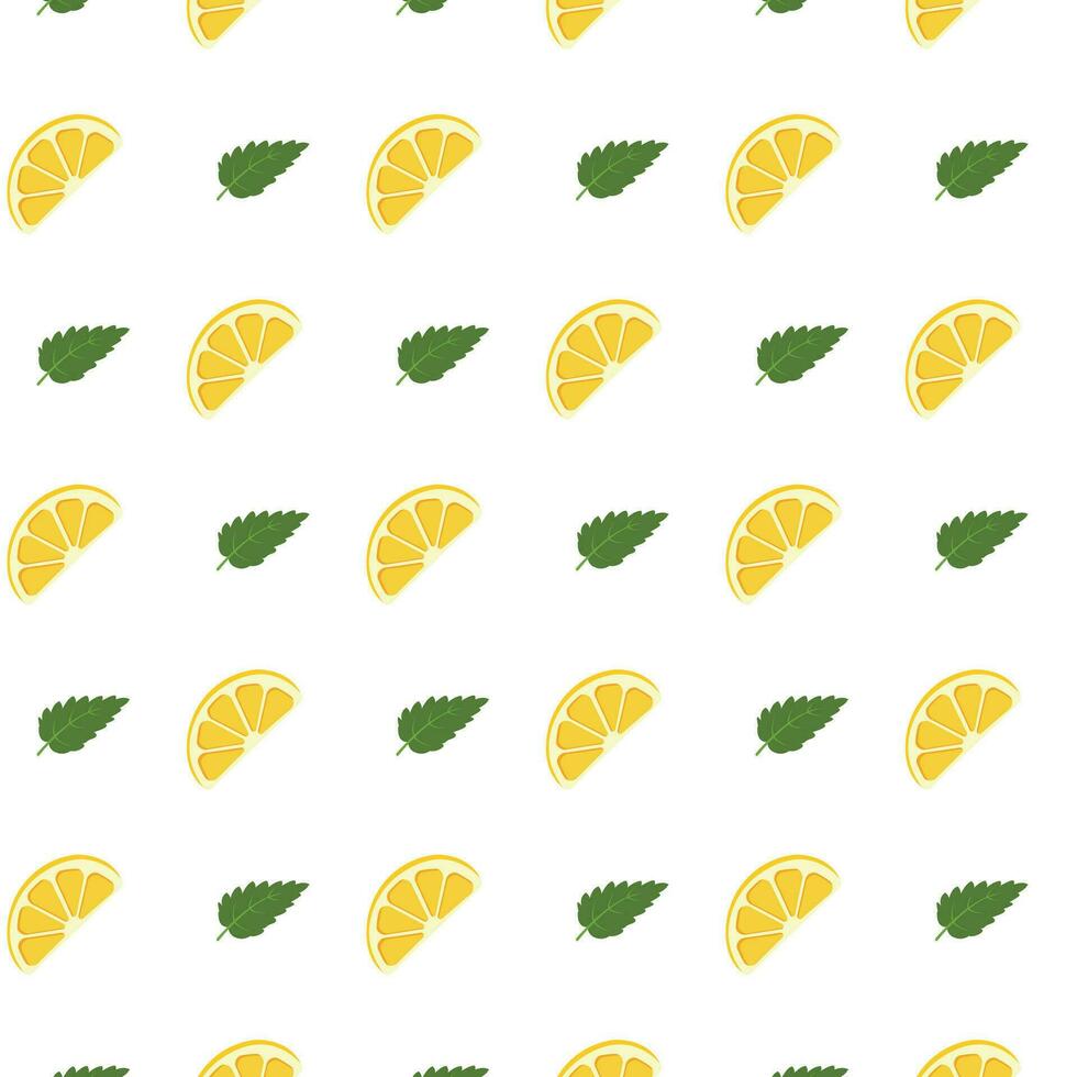 modèle avec citron vert et feuilles. vecteur illustration