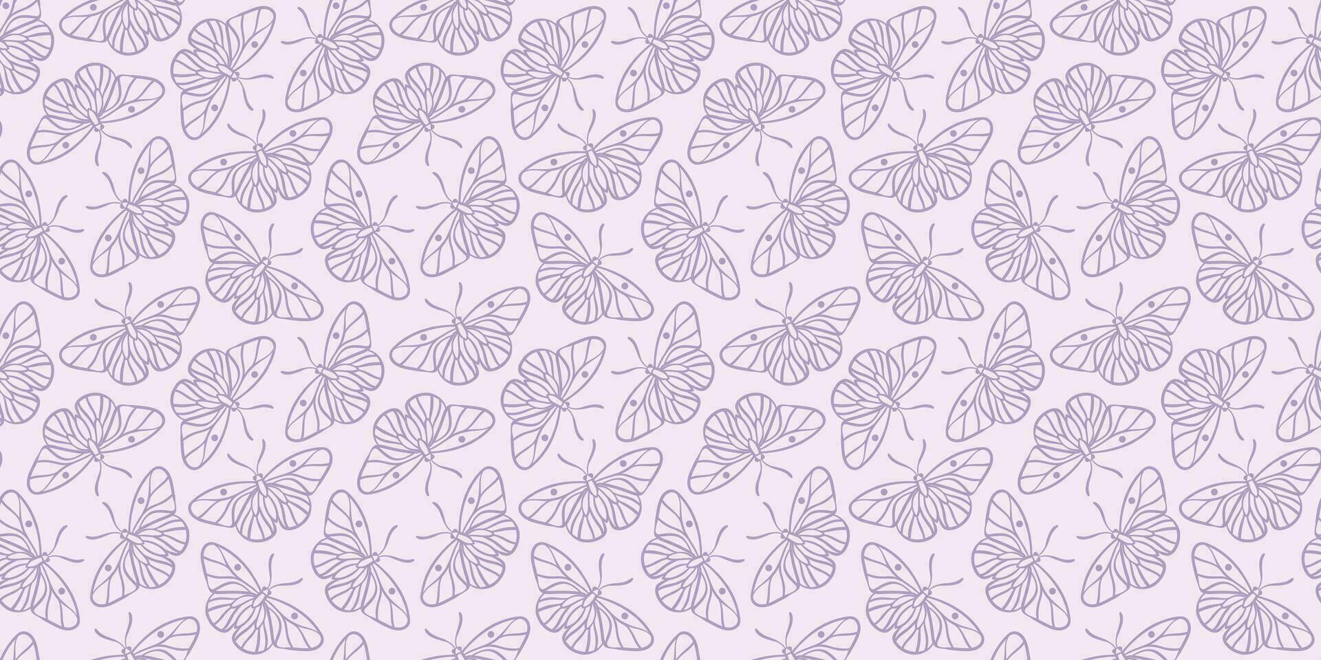 violet papillon vecteur modèle arrière-plan, sans couture répéter fond d'écran
