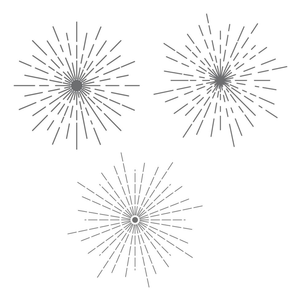 illustration d'icône de vecteur de feu d'artifice