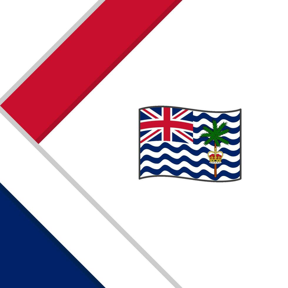 Britanique Indien océan territoire drapeau abstrait Contexte conception modèle. Britanique Indien océan territoire indépendance journée bannière social médias poste. illustration vecteur