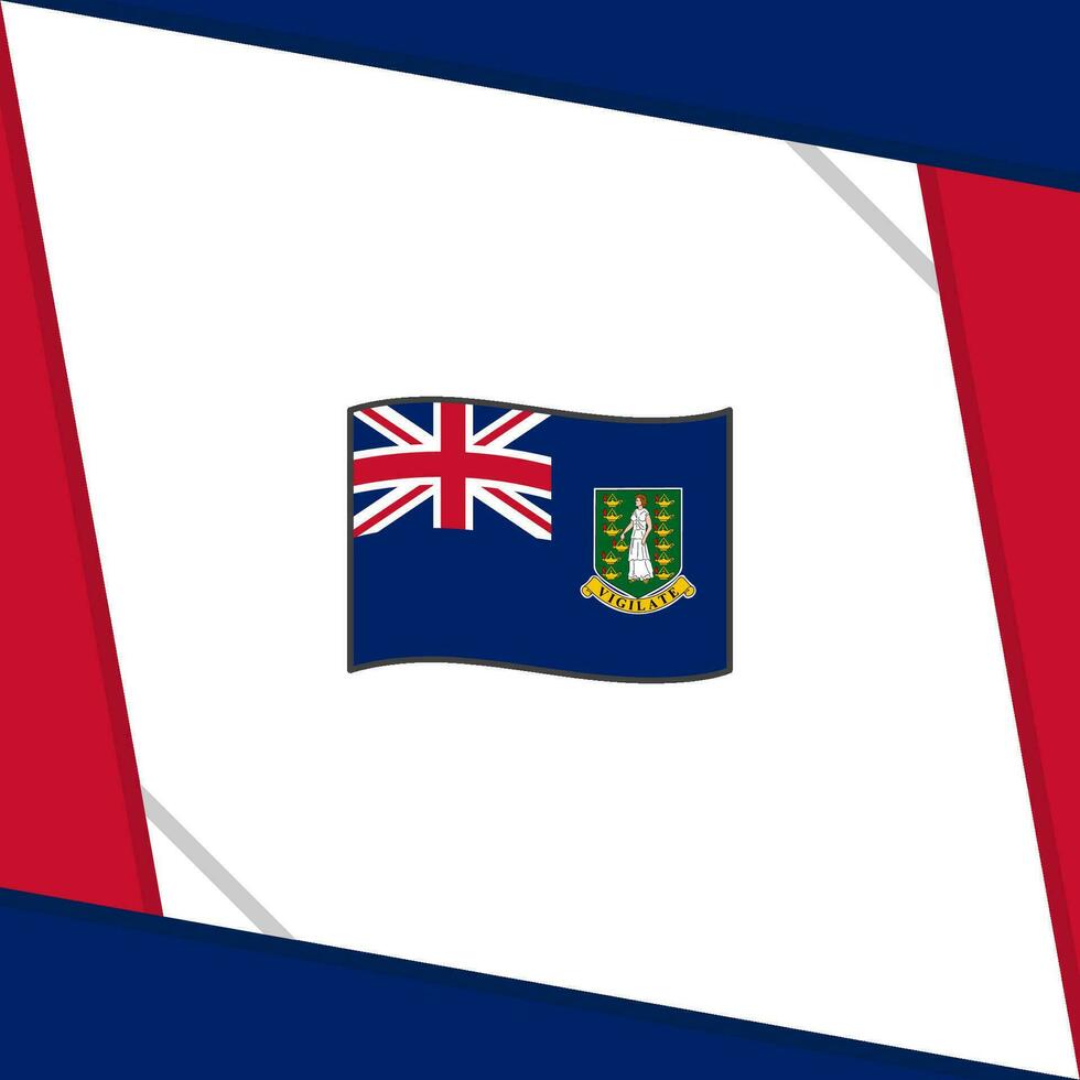 Britanique vierge îles drapeau abstrait Contexte conception modèle. Britanique vierge îles indépendance journée bannière social médias poste. indépendance journée vecteur