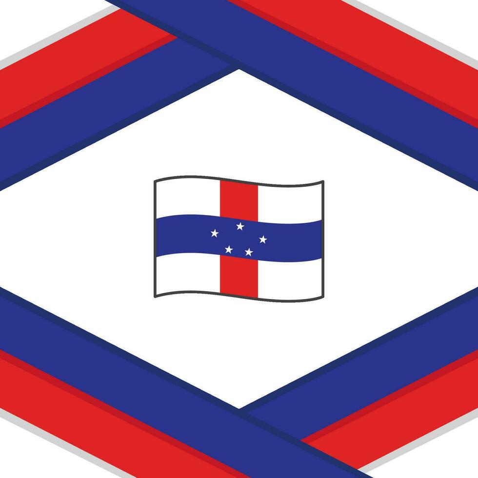 Pays-Bas antilles drapeau abstrait Contexte conception modèle. Pays-Bas antilles indépendance journée bannière social médias poste. Pays-Bas antilles modèle vecteur