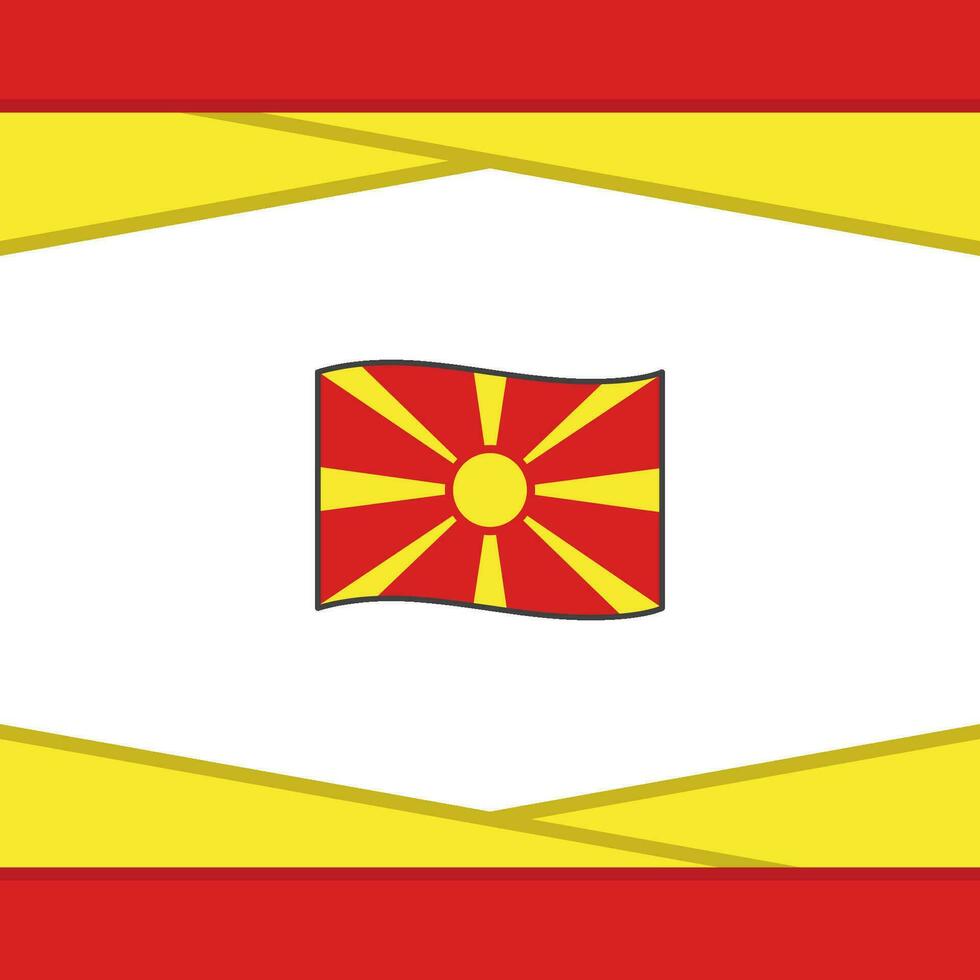 Nord macédoine drapeau abstrait Contexte conception modèle. Nord macédoine indépendance journée bannière social médias poste. Nord macédoine vecteur