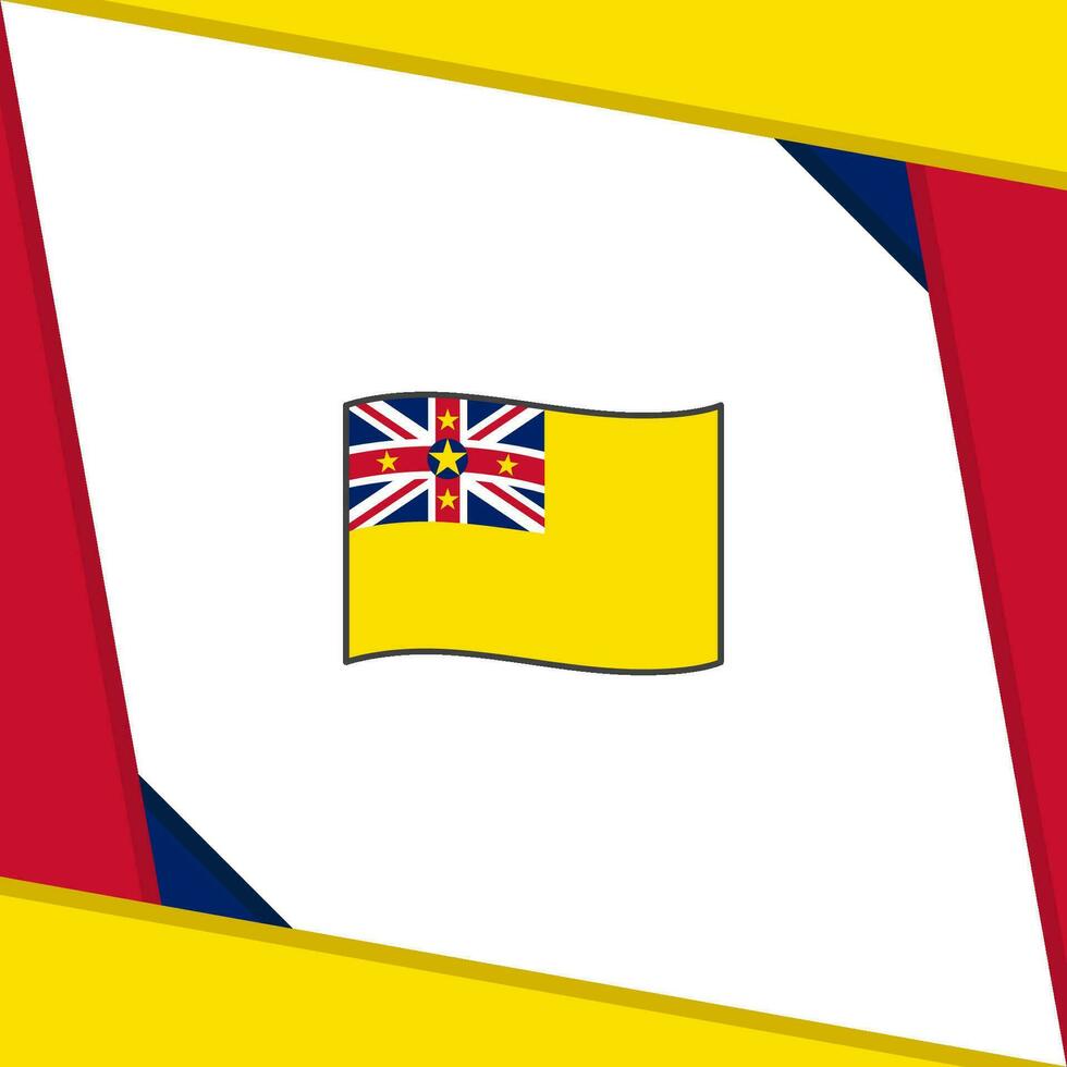 niue drapeau abstrait Contexte conception modèle. niue indépendance journée bannière social médias poste. niue indépendance journée vecteur