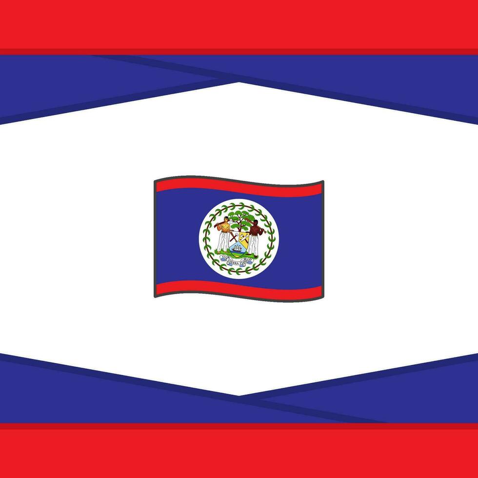 Belize drapeau abstrait Contexte conception modèle. Belize indépendance journée bannière social médias poste. Belize vecteur