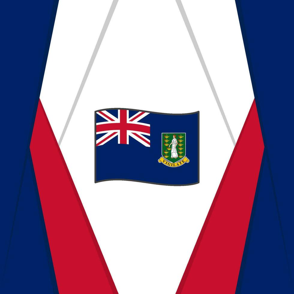 Britanique vierge îles drapeau abstrait Contexte conception modèle. Britanique vierge îles indépendance journée bannière social médias poste. Contexte vecteur