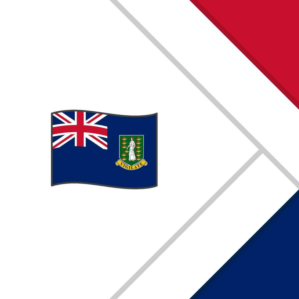 Britanique vierge îles drapeau abstrait Contexte conception modèle. Britanique vierge îles indépendance journée bannière social médias poste. dessin animé vecteur