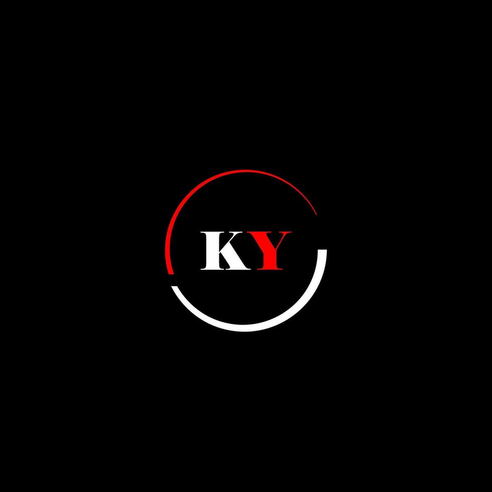 ky Créatif moderne des lettres logo conception modèle vecteur