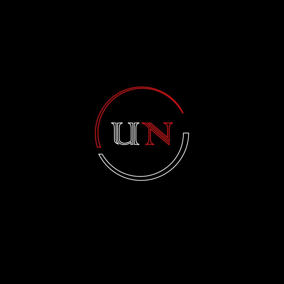 ONU Créatif moderne des lettres logo conception modèle vecteur