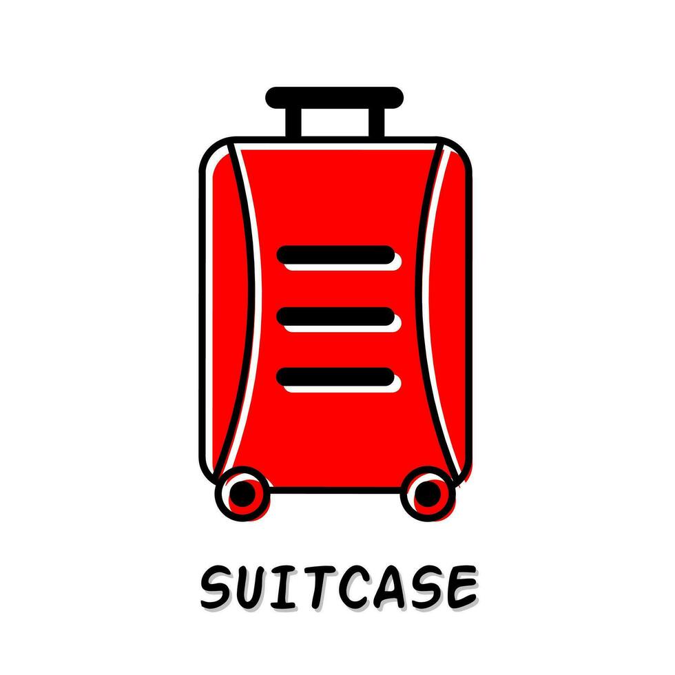 valise icône vecteur illustration. Stock vecteur.