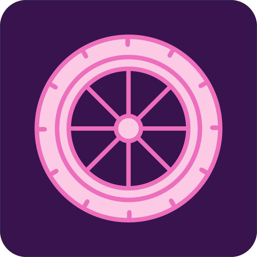 icône de vecteur de roue
