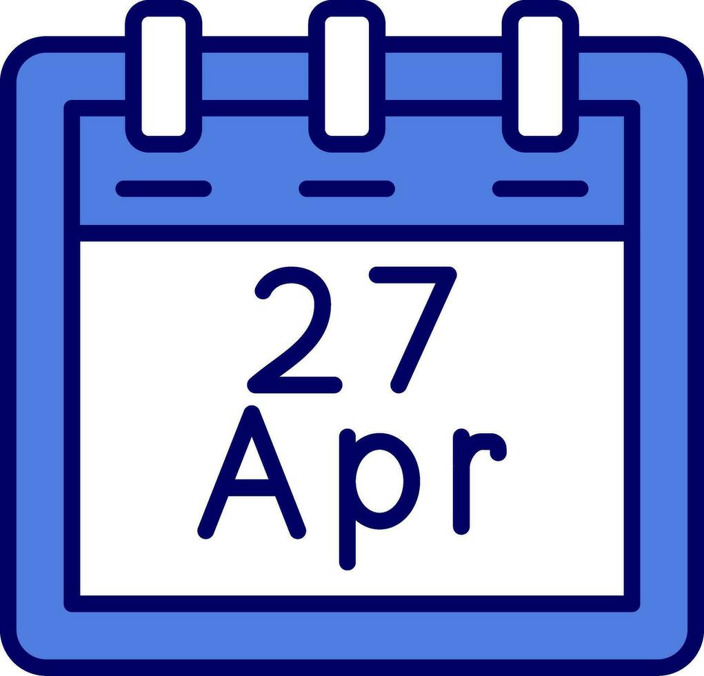 avril 27 vecteur icône