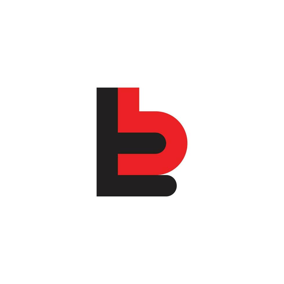 lettre tb Facile coloré géométrique logo vecteur