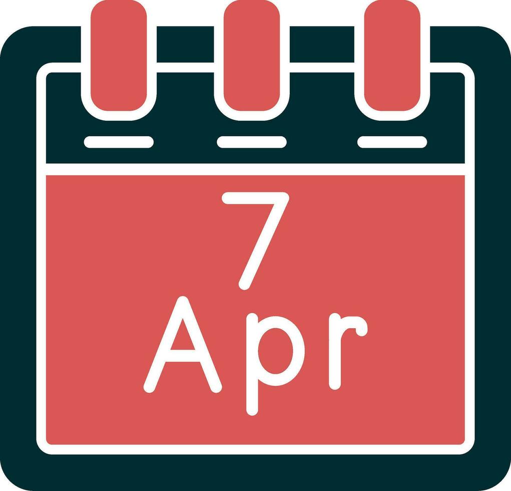 avril sept vecteur icône