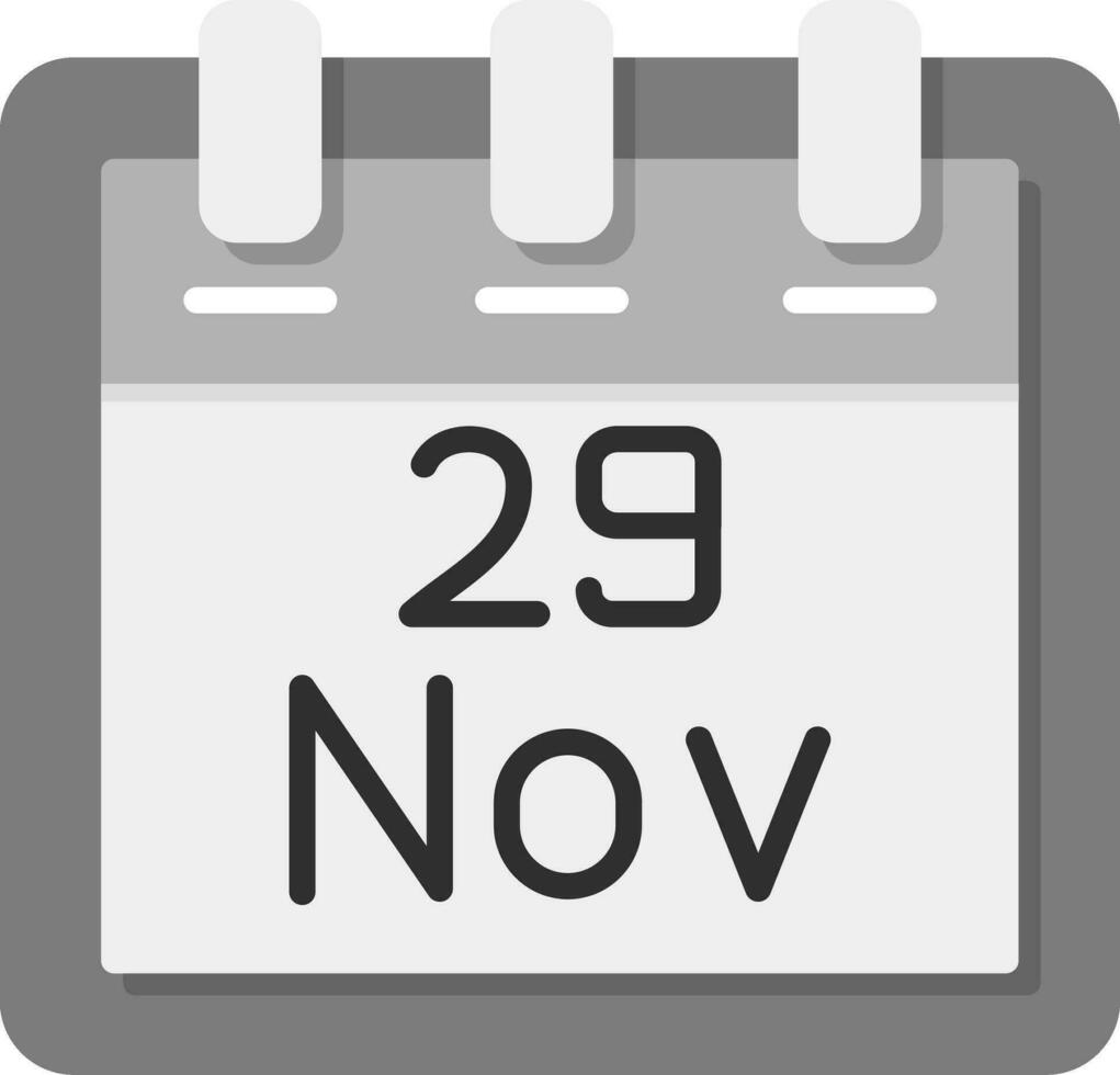 novembre 29 vecteur icône