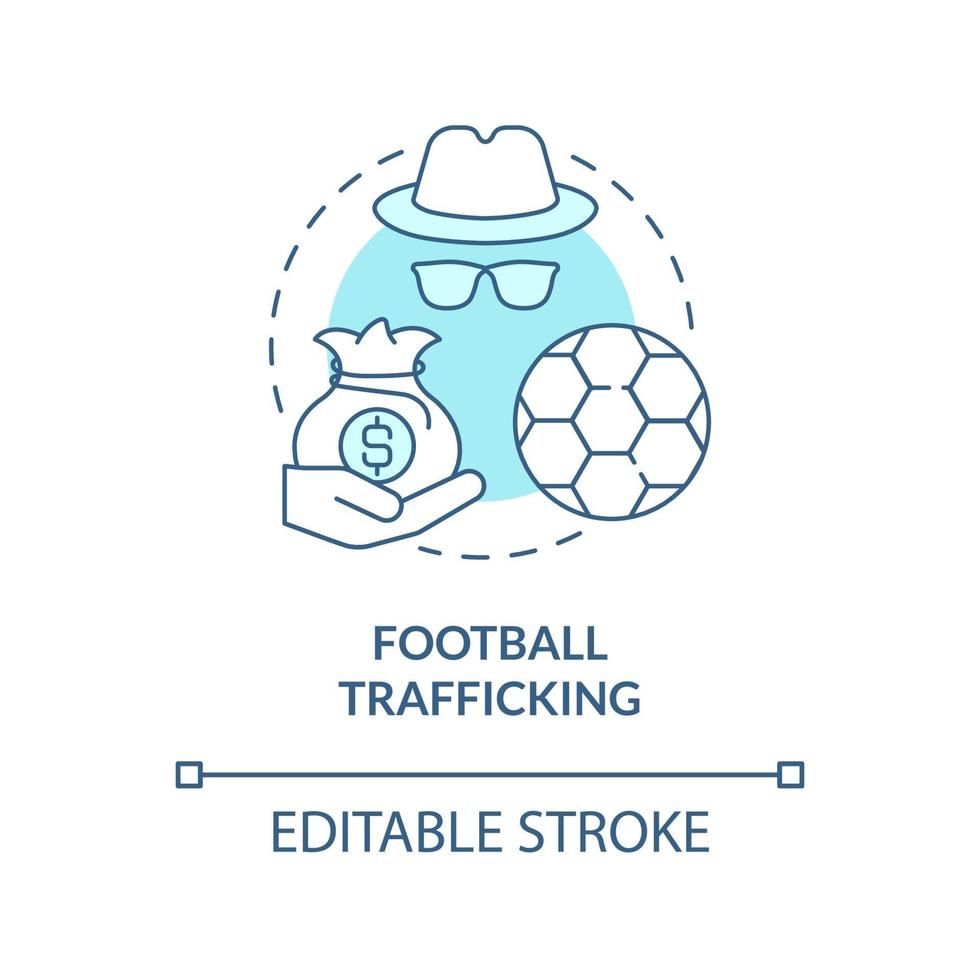 football, trafic, bleu, concept, icône vecteur