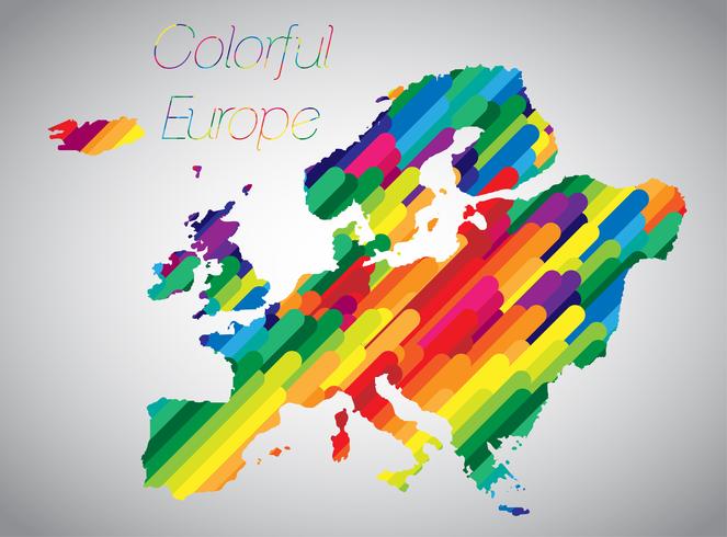 Coloré vecteur europe