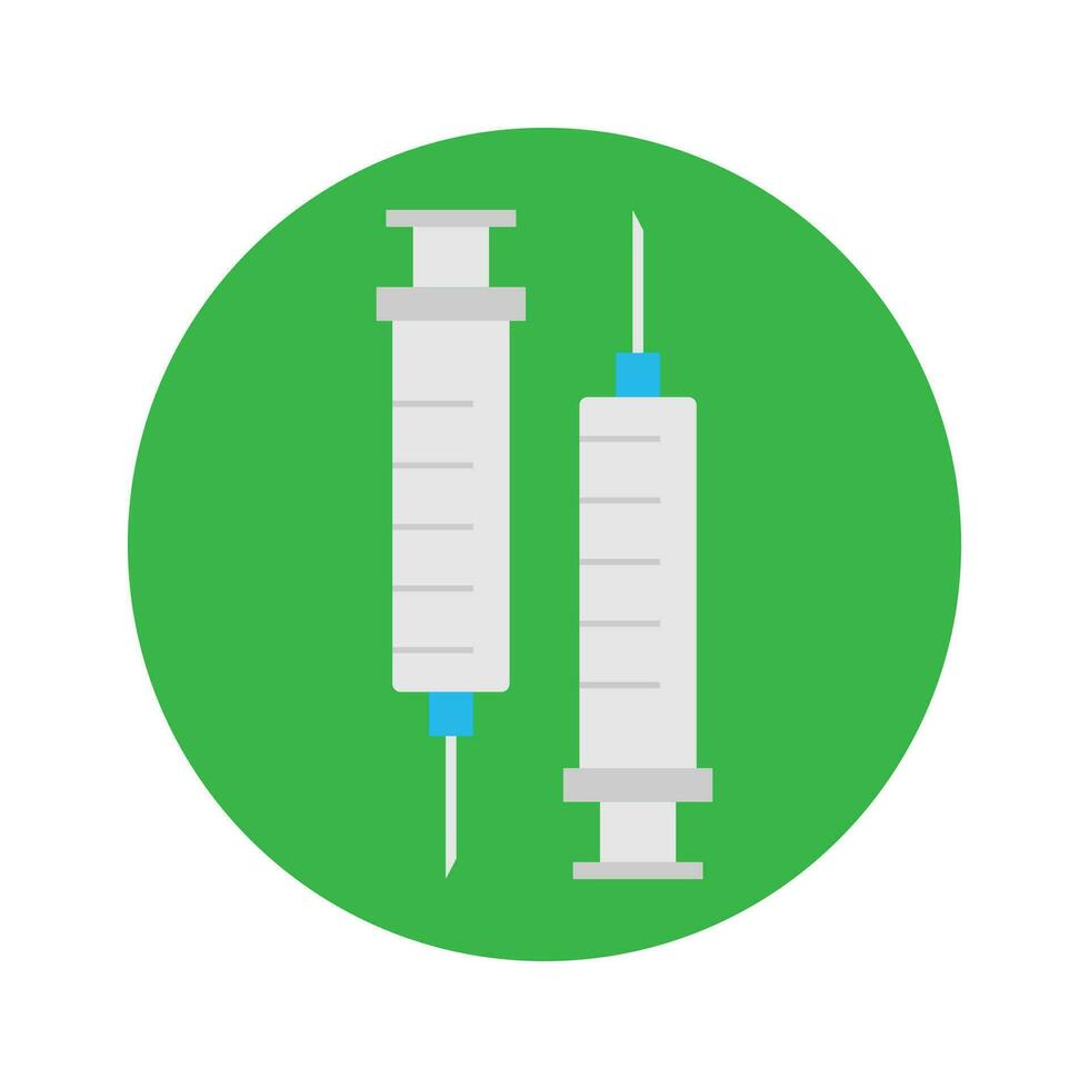 illustration de une coloré seringue vecteur