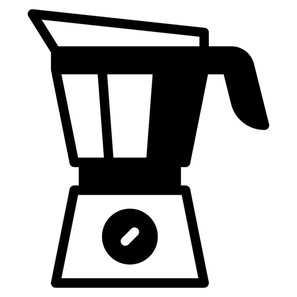 icône de la cafetière vecteur