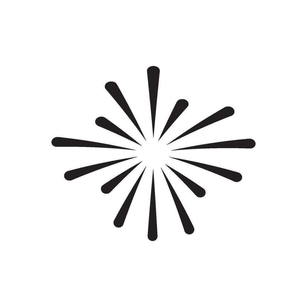 feu d'artifice logo vecteur icône