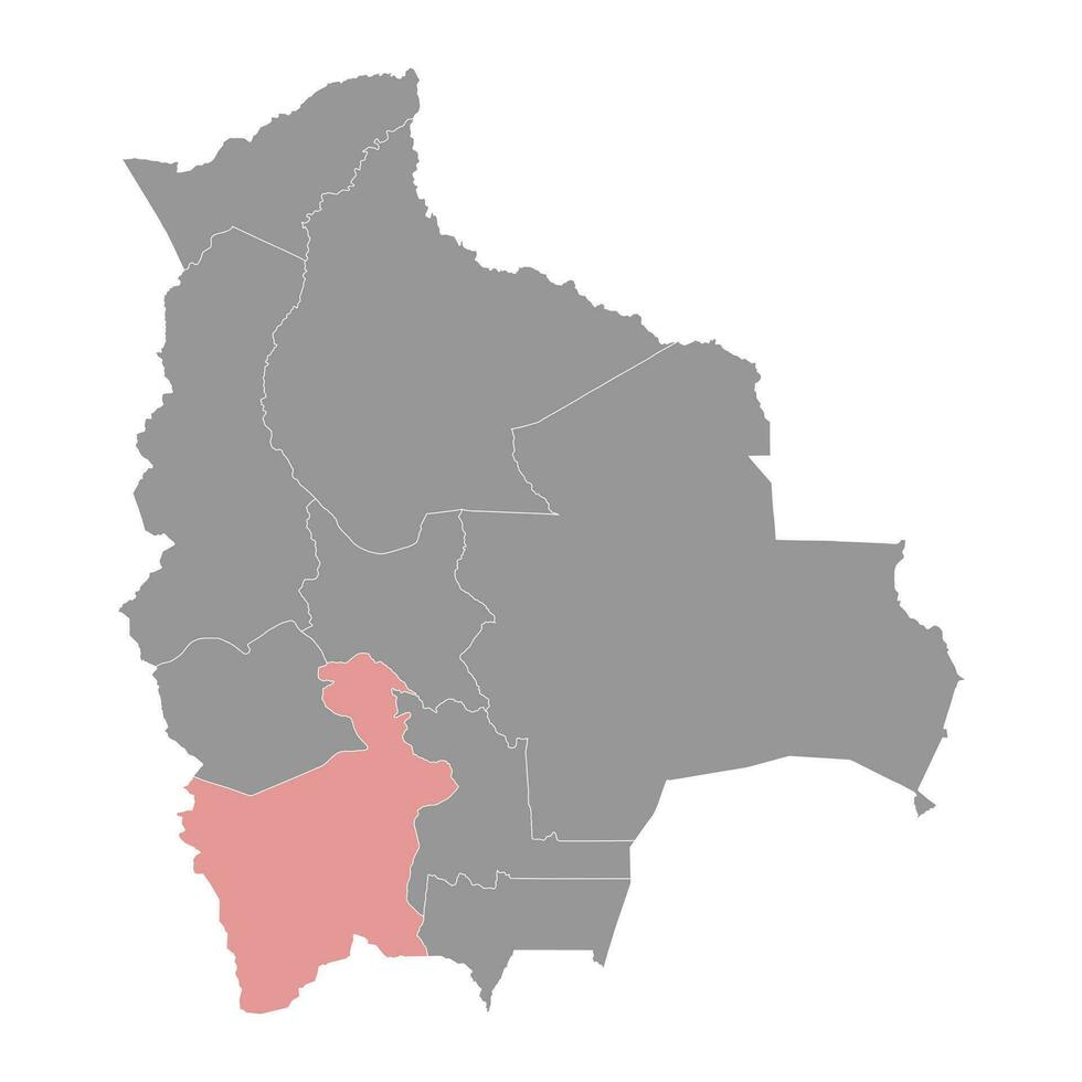 potosi département carte, administratif division de Bolivie. vecteur