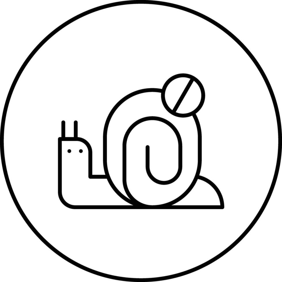 escargot contrôle vecteur icône