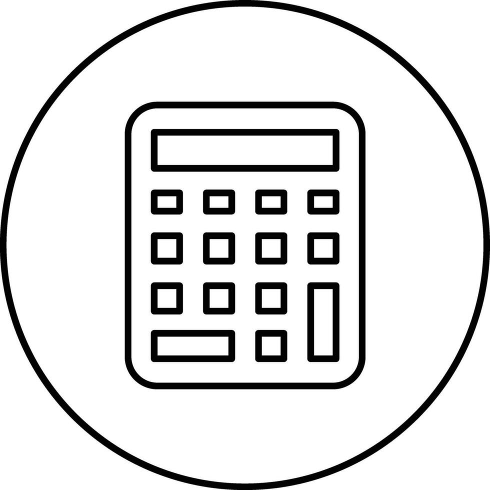 icône de vecteur de calculatrice