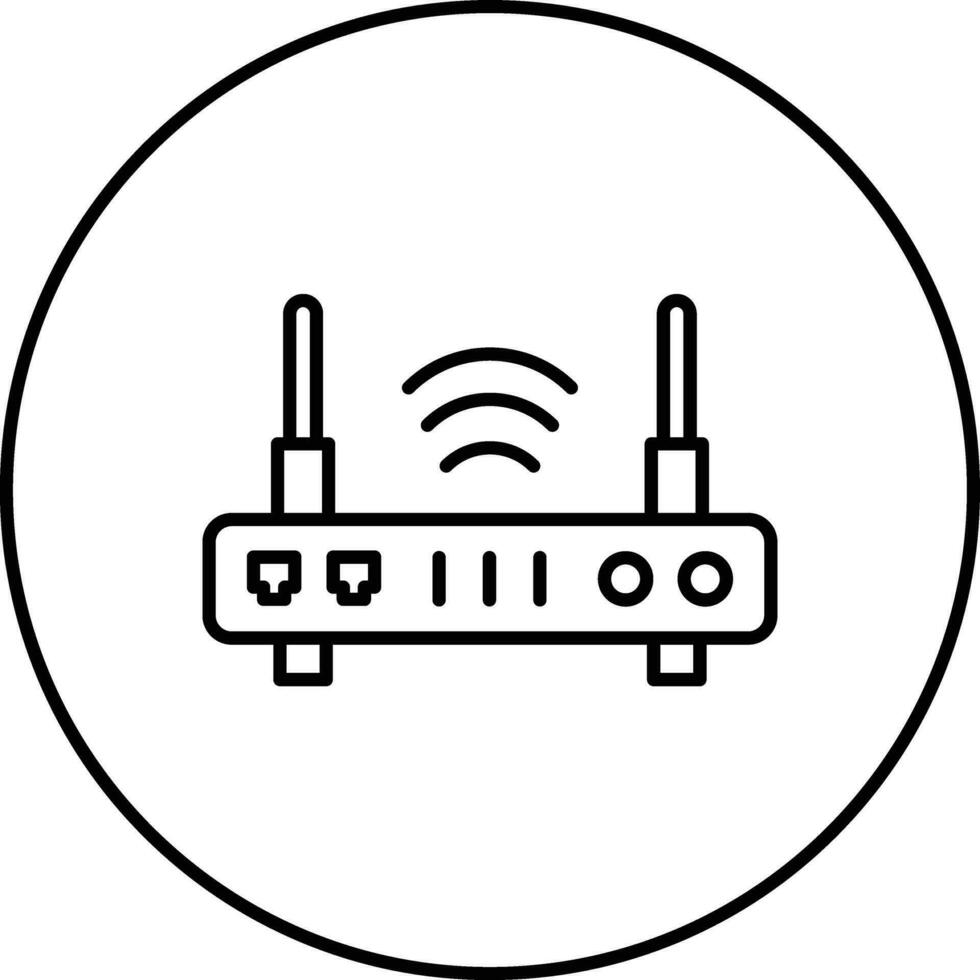 icône de vecteur de routeur sans fil