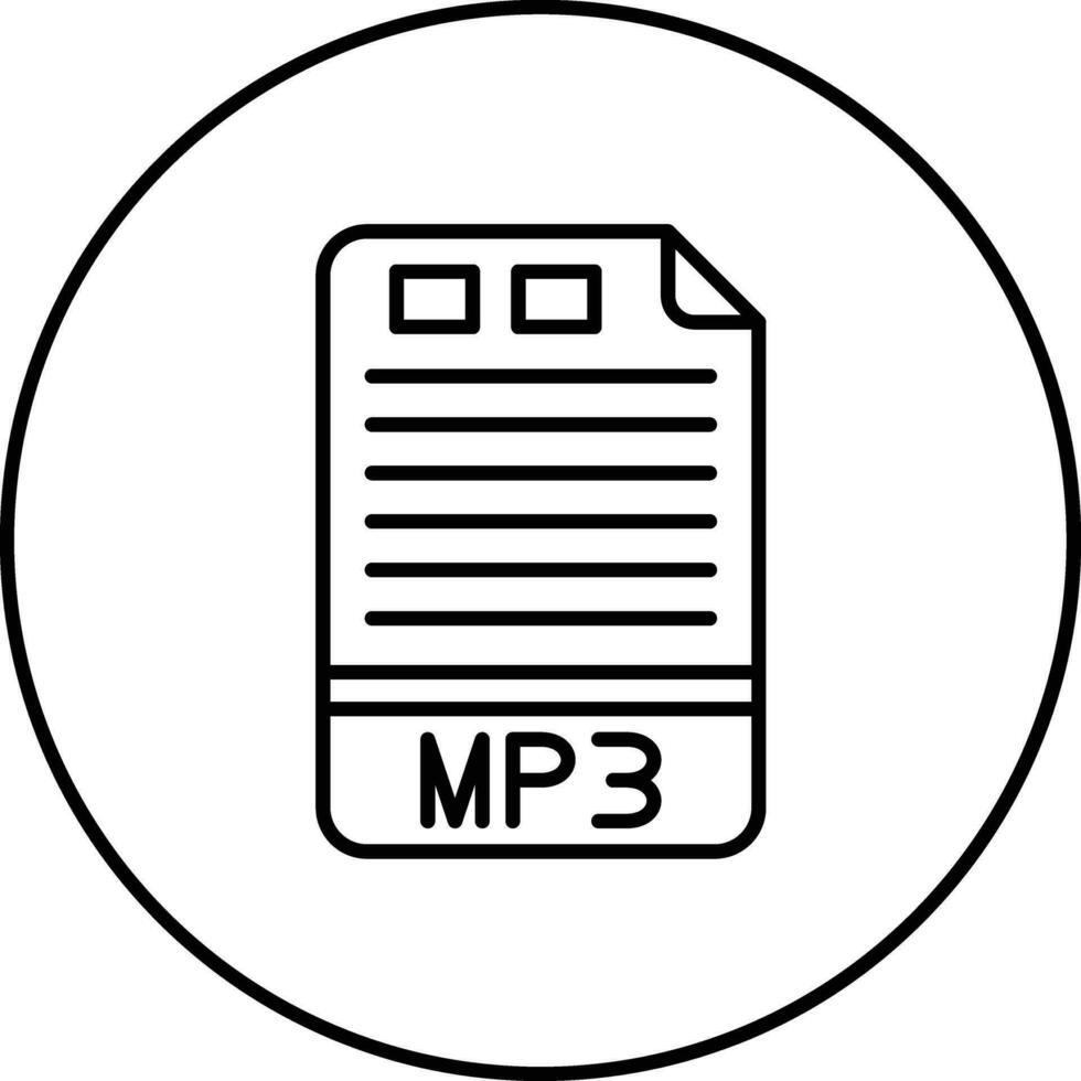 icône de vecteur mp3