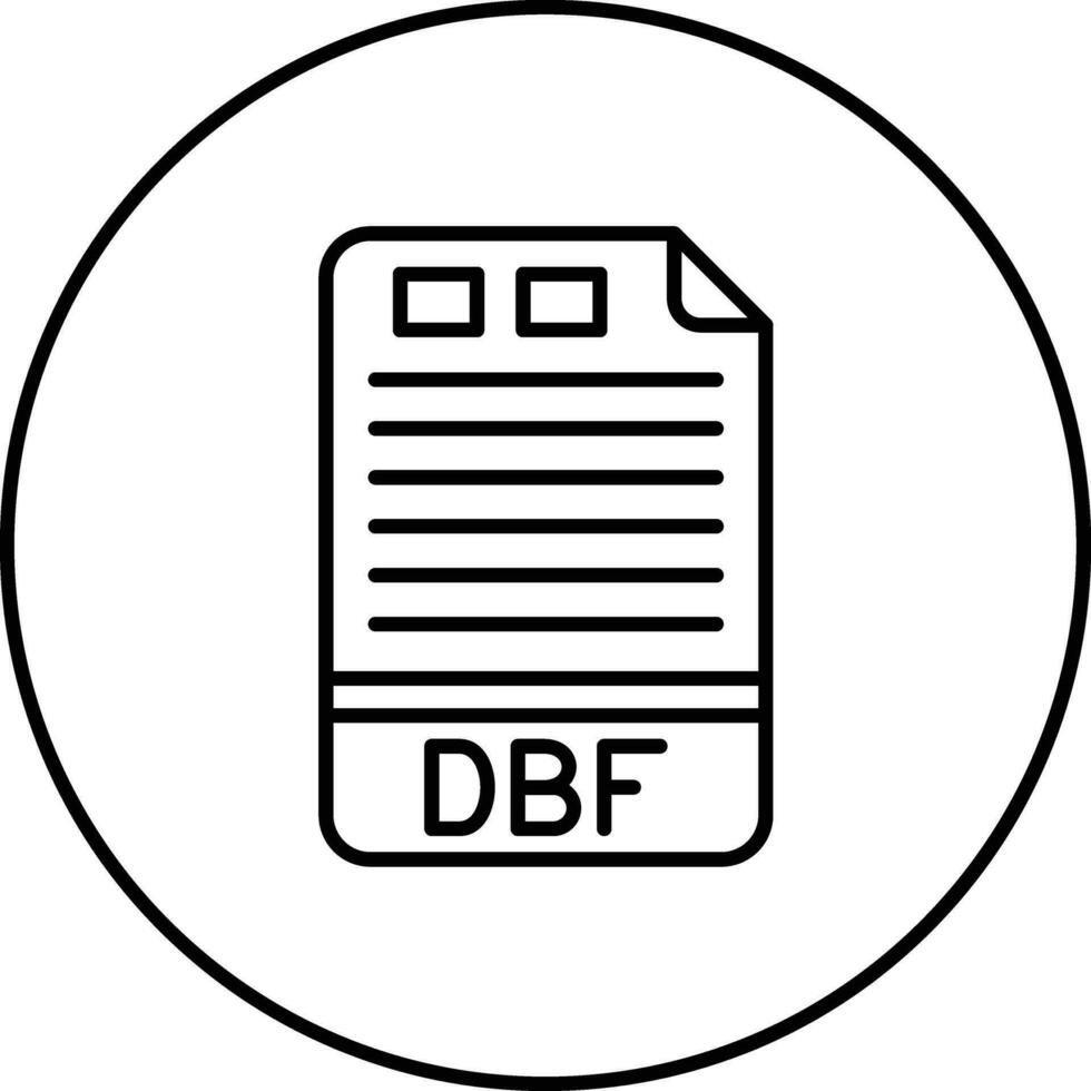 dbf vecteur icône