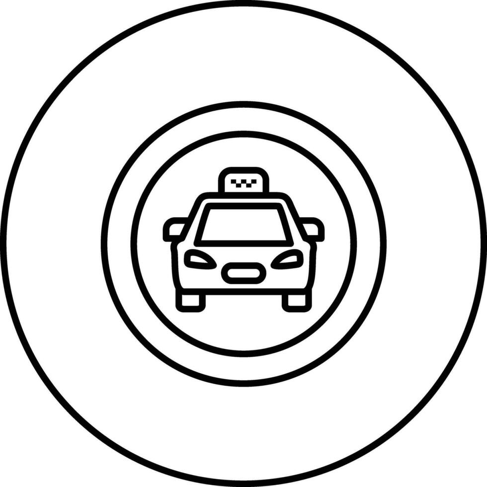 Taxi signal vecteur icône