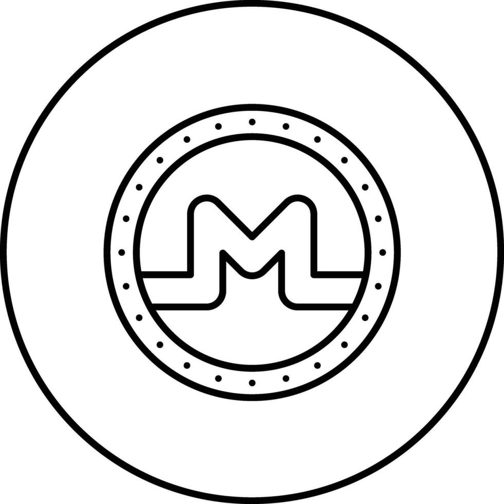 monero vecteur icône